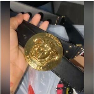 Black Versace belt